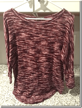 Market & Spruce Sawyer Space Dye Doman Sleeve Knit Top